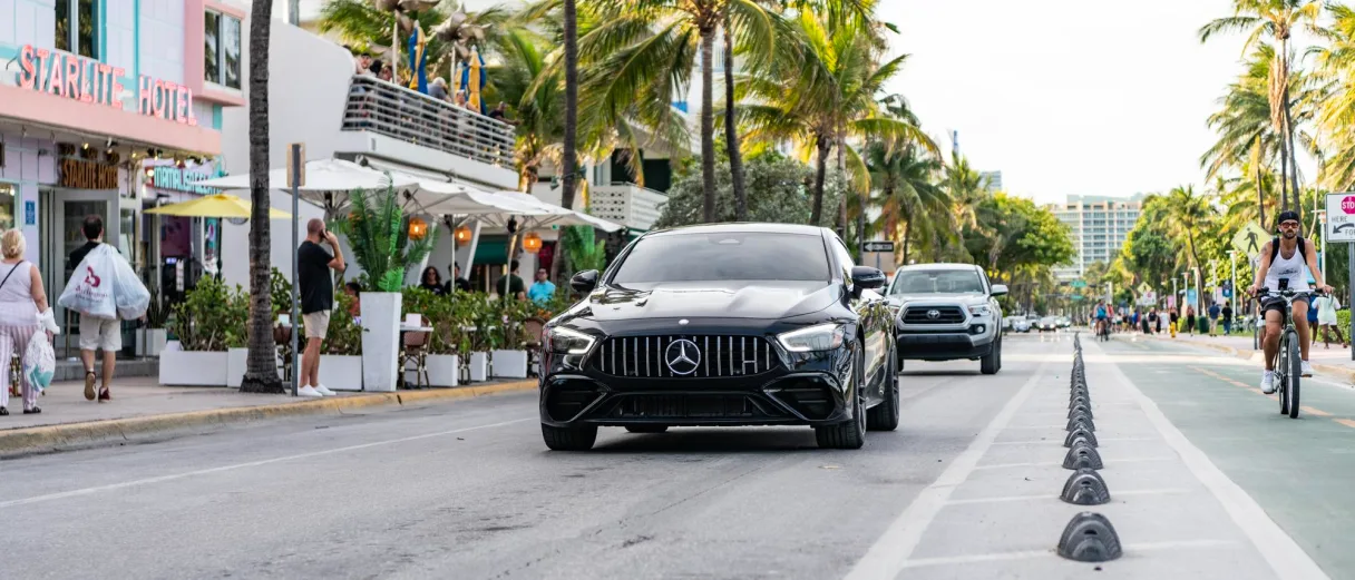 Vehicle on the road
